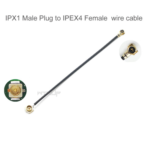 IPEX4 to IPEX IPEX-4 IPEX1 U.FL antenna cable MHF4 to U.FL NGFF to PCIe jack female male connector BCM94360HMB BCM94352Z ► Photo 1/4