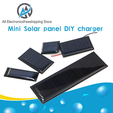 Mini Solar panel 0.5V 1V 2V 3V 4V 5V 80MA 100MA 120MA 130MA 160MA Solar Cell For diy Solar charger ► Photo 1/6