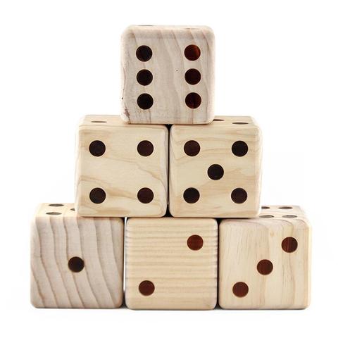 Wooden Yard Lawn Dice Classic Toy Indoor Outdoor Large  for Adult Kid Family Play ► Photo 1/1