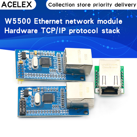 W5500 Ethernet network module hardware TCP / IP 51 / STM32 microcontroller program over W5100 ► Photo 1/6