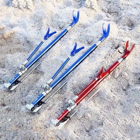 Fishing Bracket Angle Adjustable Outdoor Tool Stainless Steel 2.3M 2.1M 1.7M 1.5M Telescoping Hand Rod Holder ► Photo 1/6