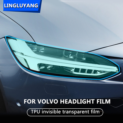 car sticker for volvo XC60 XC90 XC40 V90 V60 S60 S90 TPU Special Car Headlight Headlamp Protective Film car Accessories 2pcs ► Photo 1/5