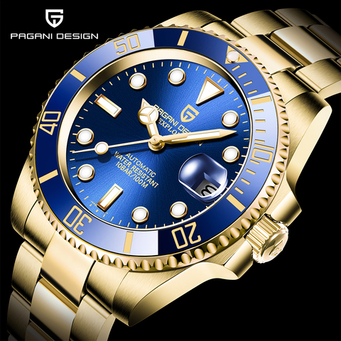 PAGANI DESIGN Top Brand New Stainless Steel Mechanical Watch Sapphire Glass Automatic Watch Luxury Waterproof Sports Men Watch ► Photo 1/6