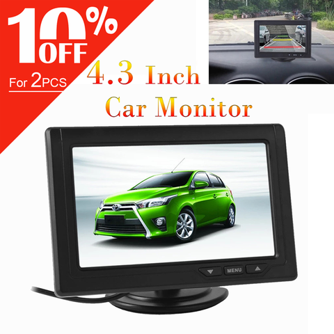 4.3 Inch Car Monitor Car Rear View Parking Backup 480 x 272 Color TFT LCD Screen Display for Reverse Camera Parking For Rearview ► Photo 1/6