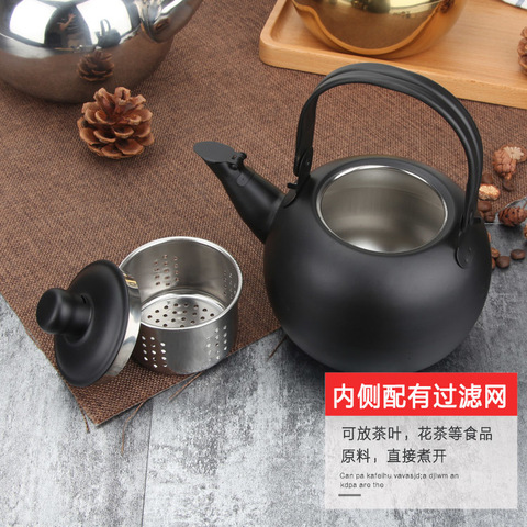 1.6L thickeningstainless steel teapot,teapot,exquisite pot,hotel restaurant hotel kettle,household tea pot kettle teapot tetera ► Photo 1/6