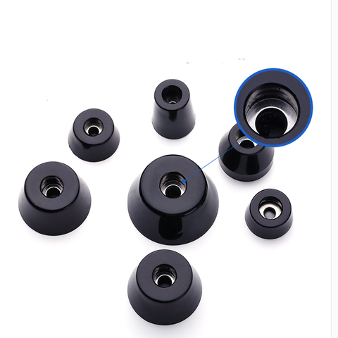 16pc Black Rubber Feet Non-slip Furniture Foot Table Leg Cabinet Bottom Pad for subwoofer Speaker machinery Funiture Accessories ► Photo 1/6