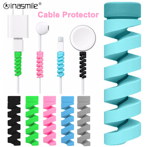 2-10Pcs Charging Cable Protector For Phones Cable holder Cover cable winder clip For USB Charger Cord management cable organizer ► Photo 1/6