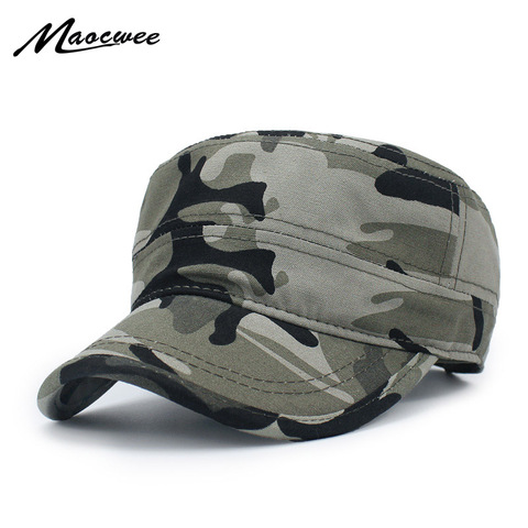 Men Women Military Hat Fashion Camouflage Solid Color Army Military Cap Adjustable Sun Hats Outdoor Sports Casual Military Hats ► Photo 1/6