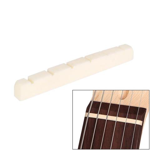 42mm/1.65in Bone Nut for 6 Strings Electric Guitar Strat Stratocaster Tele ST TL 42*3.5*5.3mm (1.65 * 0.14* 0.21in) /4.6MM(0.18i ► Photo 1/6