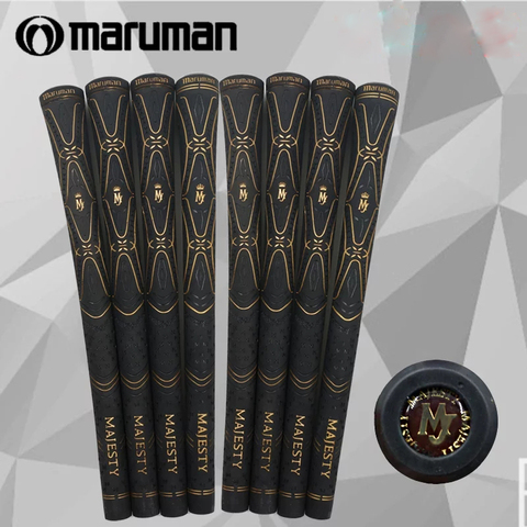 Maruman limted nameplate golf grips Majest Whole body golden paint Golf Grips Iron wood pole Club Grips Rubber 10pcs/lot ► Photo 1/4