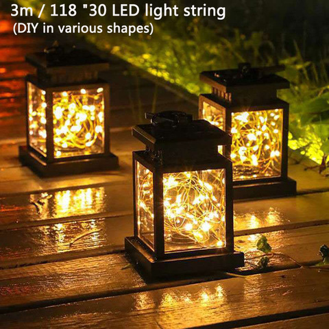 LED palace lamp outdoor courtyard solar waterproof landscape park decoration balcony villa creative terrace home hanging lamp ► Photo 1/6