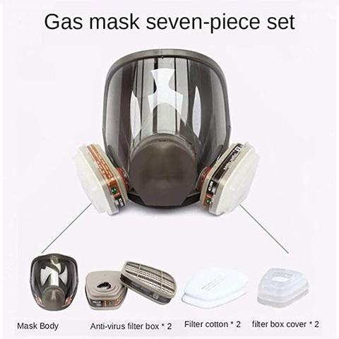 Industrial Gas Masks with Activated Carbon Filters same For 3M 6800 Anti-Fog Dustproof Respirator Full Face Protection Gas Mask ► Photo 1/6