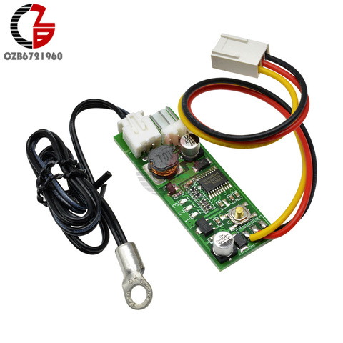 Temperature Speed Controller 1 CH 12V 2-3 Wire DC Motor Fan LED Light Speed Control Switch with Fix Hole Type Cable ► Photo 1/6