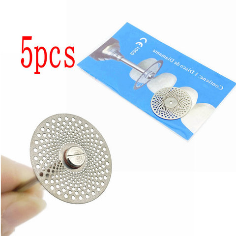 5pcs Dental Diamond Disc Disks Double Sided Grit Cutting Disc Tool Thickness 0.25mm Dental Lab C19/220 ► Photo 1/6