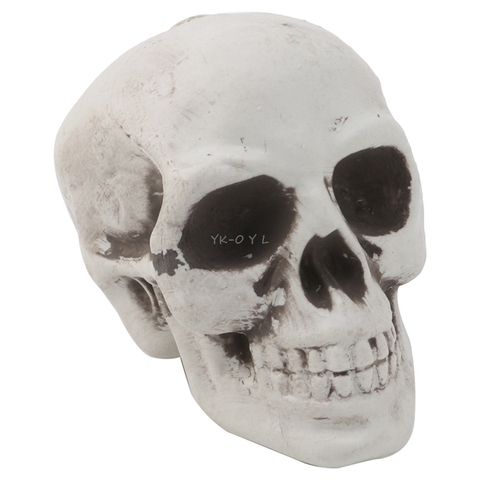 Skull Decor Prop Skeleton Head Plastic Halloween Day Coffee Bars Ornament ► Photo 1/6