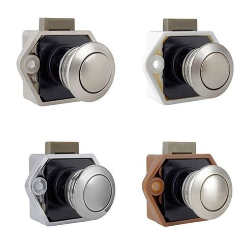 Diameter 20mm Camper Car Push Lock RV Caravan Boat Drawer Latch Button Locks For Furniture Hardware U90C ► Photo 1/5