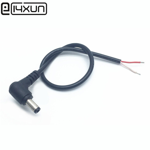 1pcs DC 5.5x2.5mm power plug 90 degree elbow single male 3A 0.3MM2 5.5 * 2.5mm all copper wire cable 30cm ► Photo 1/6