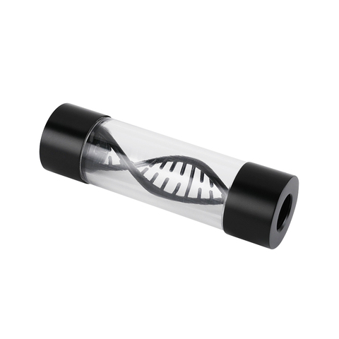 HJ Water Cooling Flower DNA Helix Computer Case Flow Indicator High Quality ,Silver,Black ,86x25mm Seller Rescommend ► Photo 1/5