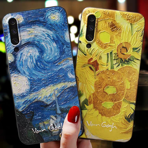 Art Silicone Case For Xiaomi Mi 9T 9 T se 9se Mi 10 A3 CC9E Note 10 Lite Pro Fundas Xiaomi Redmi 8 9 6a 7a 7 Phone Case Cover ► Photo 1/5