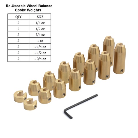 8/12/14 PCS Universal for KTM Harley-Davidson Suzuki BMW GS Super Moto Motorcycle Brass Wheel Spoke Balance Weights Refill Kits ► Photo 1/6