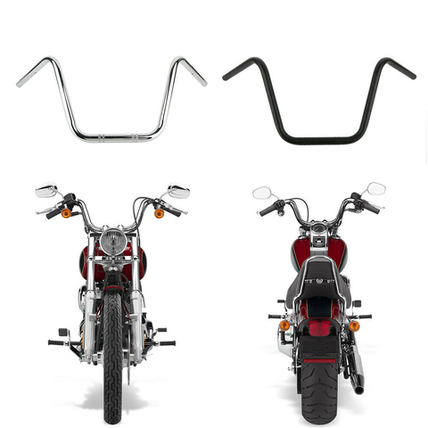 Universal 22mm Vintage Motorcycle Handlebar Super High Scooter Handle Bar 7/8 Chopper Bobber Cruiser Sportster Steering Wheel ► Photo 1/6