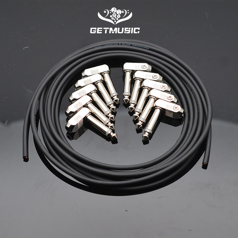 Solderless Connections Design Guitar Cable DIY Guitar Pedal Patch Cable kit 10 Solderless Angle Plug 3M Cable ► Photo 1/6