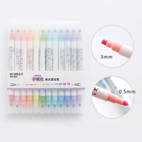 12pc Lot High Quality Milkliner Pen Double Headed Mild Liner Highlighter Fluorescent Pen Colored Drawing Marker Pen Japanese Pen Price History Review Aliexpress Seller Mrooful Stationery Store Alitools Io