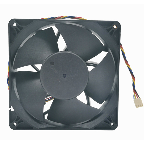 Powerful new 6Pin 4Pin fan 140mm 14038 140X140X38MMM DC 12V 4800RPM  For E9+ E10 bitcoin miner cooling fan replace PFM1412DE ► Photo 1/3