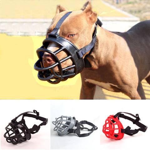 Comfy Soft Silicone Pet Dog Muzzle Breathable Basket Muzzles for Small Medium Large and X-Large Dogs Stop Biting Barking Chewing ► Photo 1/6