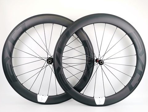 700C 60mm depth road bike carbon wheels 25mm width Tubular/clincher bicycle carbon wheelset UD matte finish EVO decals ► Photo 1/1