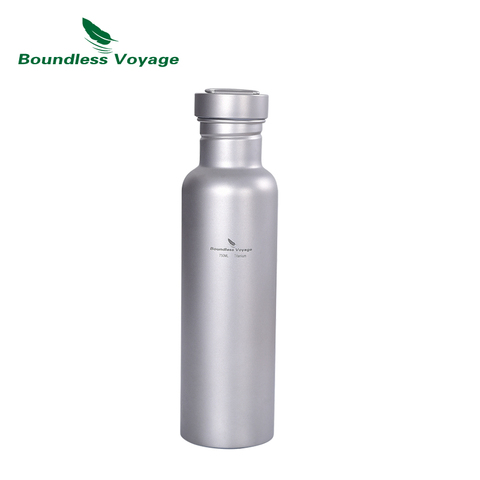 Boundless Voyage Titanium Water Bottle with Titanium Lid Outdoor Camping Cycling Hiking Tableware Drinkware 25.6oz/750ml ► Photo 1/6