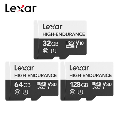 Lexar High Endurance Micro SD Card Max 100MB/s Memory Card 32GB SDHC V10 64GB 128GB SDXC V30 C10 Waterproof TF Card For 4K Video ► Photo 1/5