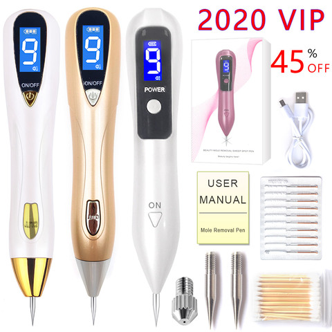 Laser Mole Removal Pen Wart LCD Remover Tool Beauty Care Skin Corn Freckle Tag Nevus Dark Age Sweep Spot Tattoo Electric Machine ► Photo 1/6