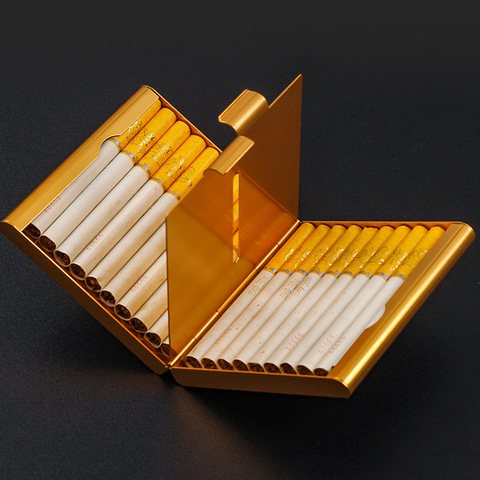 Hold 20 Cigarettes Cigarette Case Cover Creative folio cigarette case Smoking Cigarette Box Sleeve Pocket Cigarettes Pack Cover ► Photo 1/6