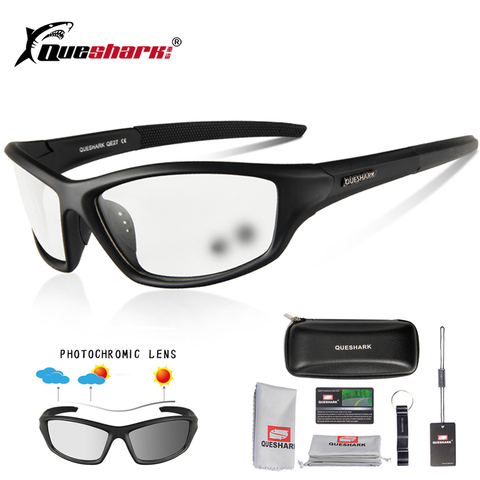 Queshark Photochromic Cycling Eyewear Bicycle Bike Glasses Outdoor Sport MTB Bicycle Bike Sunglasses Goggles Bike Racing Glasses ► Photo 1/6