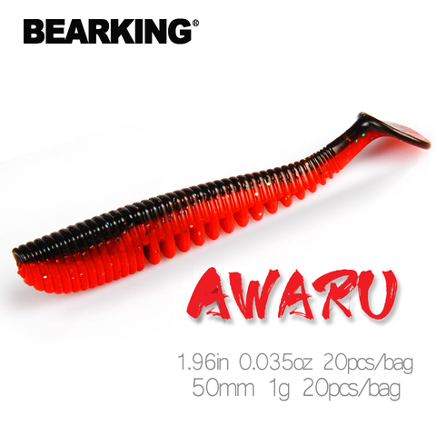 BEARKING 50mm 1g 20pcs/bag Fishing Lures soft lure Artificial Bait Predator Tackle JERKBAIT for pike and bass ► Photo 1/6