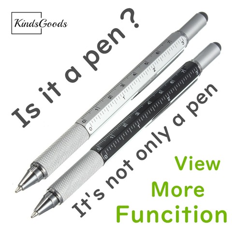 Creative Multifunction Ball-point Pen Level   Caliper   Screwdriver Multi-function Capacitance Ballpoint Pen ► Photo 1/6