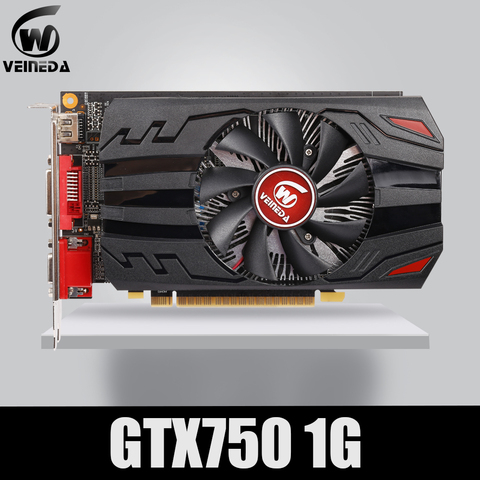 Veineda Video Card 100% Original GPU GTX750 1GB GDDR5 Graphic card Instantkill GTX650Ti ,HD6850 ,R7 350 For nVIDIA Geforce Games ► Photo 1/6