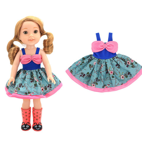 2022 New Vintage Dress  Fit For American GirlS Doll 14 Inch Doll Clothes , Shoes are not included. ► Photo 1/6