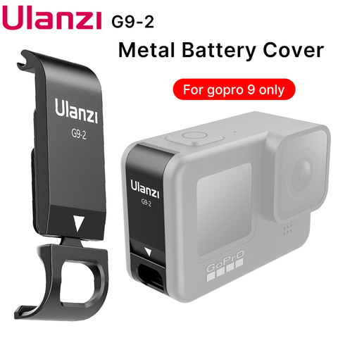 Ulanzi G9-2 Metal Battery Cover for Gopro Black 9 Type-C Charging Port  Removable Battery Lid Cover for Gopro 9 Accessories ► Photo 1/6