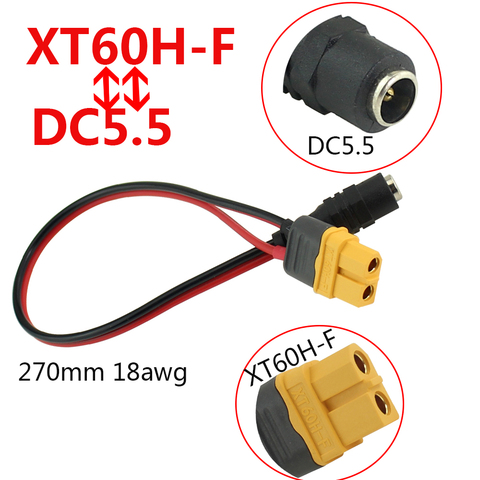 SoloGood Power Supply Adapter Line XT60 to DC5.5/2.5 Transfer Wire Connection Cable ► Photo 1/6