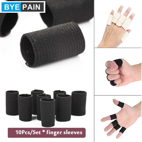 10 Pcs/Set BYEPAIN Finger Brace Splint Sleeve Thumb Support Protector Soft Comfortable Cushion Pressure Safe Elastic Breathable ► Photo 1/6