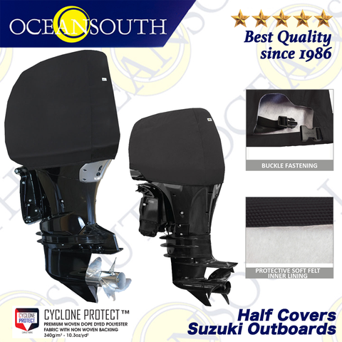 Oceansouth Half Covers for SuzukiMotor Outboards Engine Professional Marine Yacht Boat Accessories UV Sun Water protection ► Photo 1/6