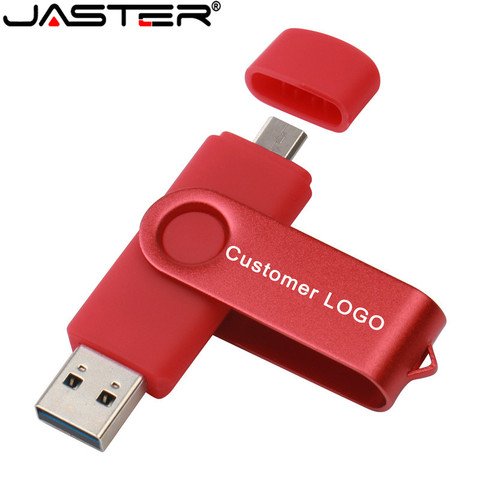 JASTER High Speed USB Flash Drive OTG Pen Drive 128gb 64gb Usb Stick 32gb 256gb Pendrive Flash Disk for Android Micro/PC ► Photo 1/6