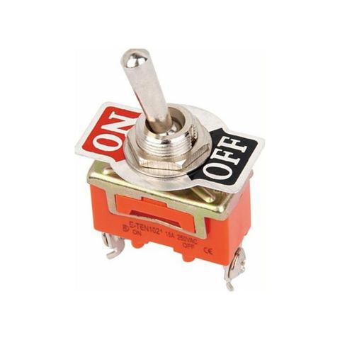 Free Shipping 1pcs Good Quality E-TEN1021 2-Pin SPST 2 Terminal ON-OFF 15A 250V Toggle Switch orange ► Photo 1/6