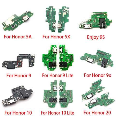 USB Charging Port Dock Charger Plug Connector Board Flex Cable For Huawei Honor 20 Pro 5A 5X 10 9X 8X Max Play 8C 8 9 lite 9S ► Photo 1/2