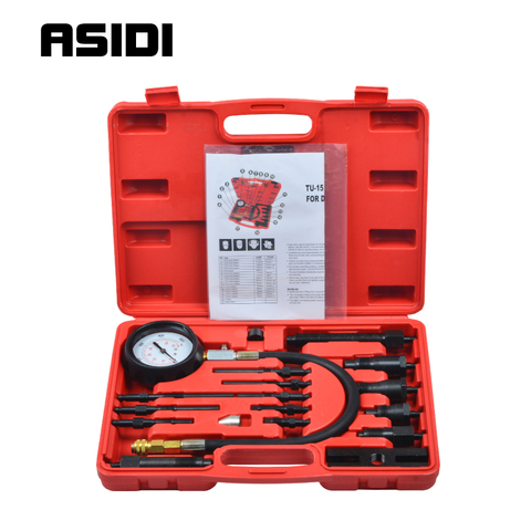 Diesel Engine Cylinder Compression Tester Professional Kit Direct Indirect Truck Auto Tools ► Photo 1/6