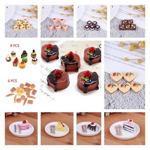 Artificial Bakery Cake Bread Food  DollHouse Kitchen Toy Craft DIY Embellishment Accessories Fake Miniature ► Photo 1/6