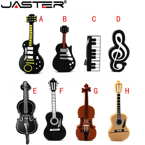 JASTER Music note pen drive  musical instrument usb flash drive pendrive 4GB 8GB 16GB 32GB cartoon memory stick U disk gift ► Photo 1/6