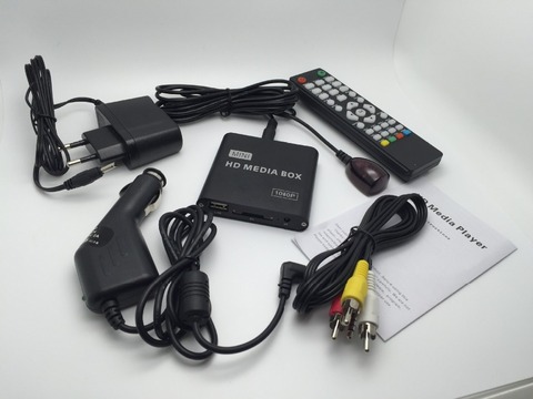 REDAMIGO HD 1080P mini car Media Player for car Center HDD U Disk MultiMedia Player with Car Charger IR Extender HDMI AV SD/MMC ► Photo 1/3